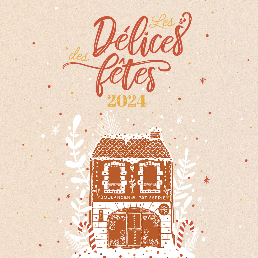 Illustration réalisée pour la boulangerie Les Délices de Callac, par la graphiste Mélanie Appéré