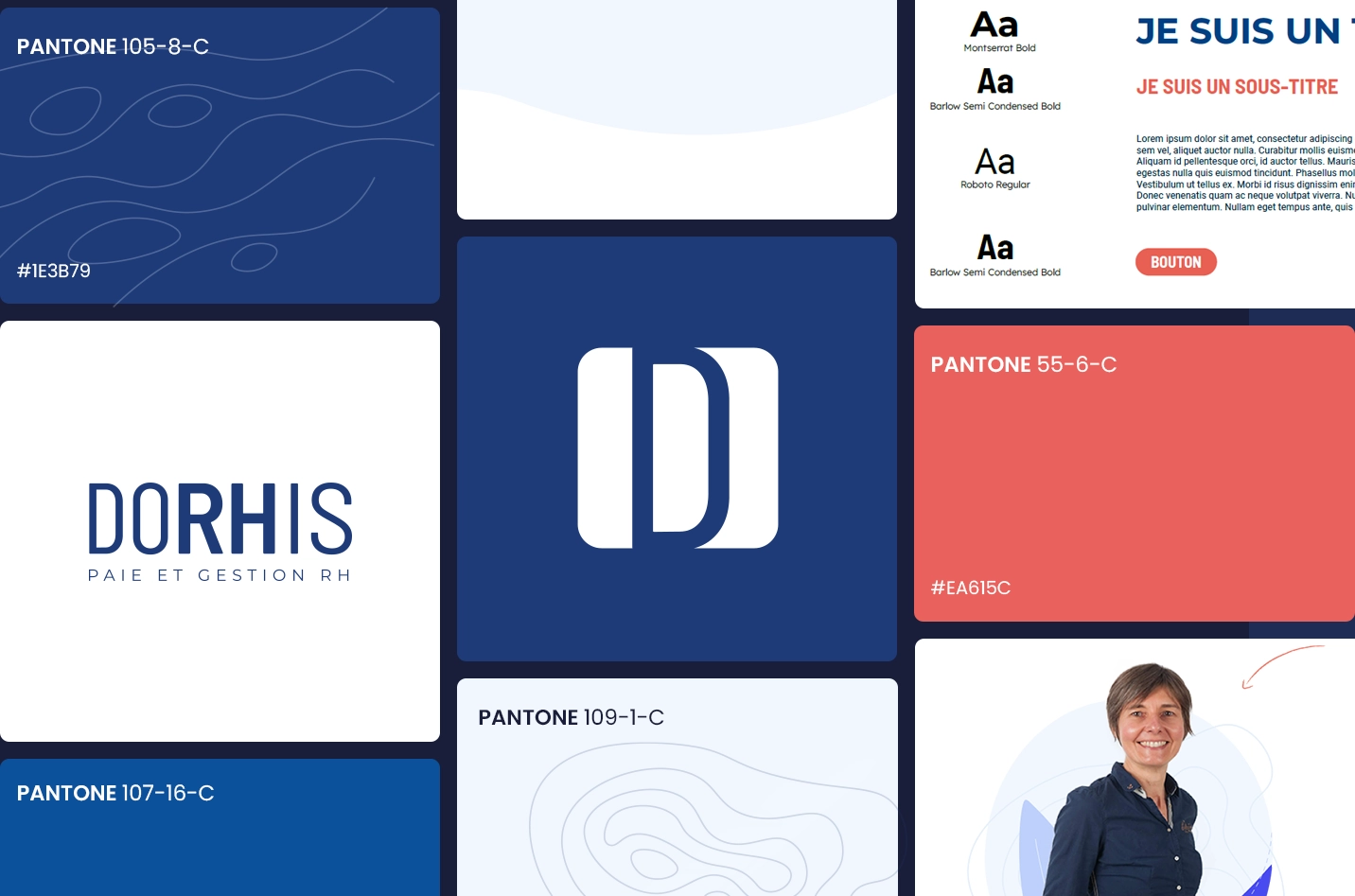 Refonte de la charte graphique de Dorhis par la graphiste Mélanie Appéré