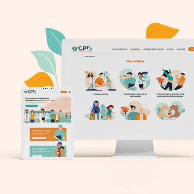 Site web de la CPTS du Bassin de l'Elorn, réalisé par Mélanie Appéré