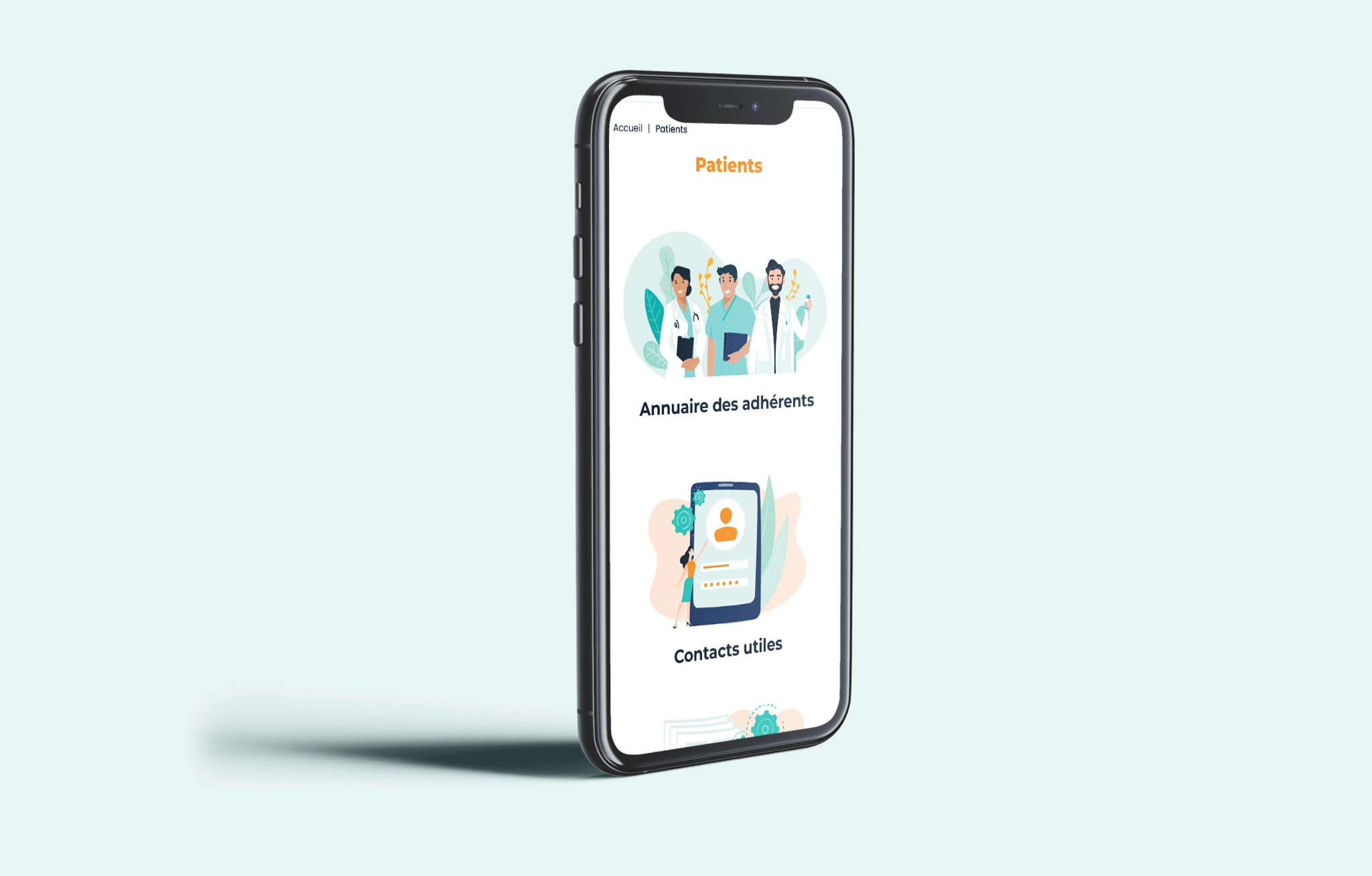 Site web de la CPTS du Bassin de l'Elorn, réalisé par Mélanie Appéré