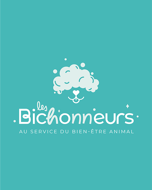 Logo Les Bichonneurs, réalisé par la graphiste Mélanie Appéré