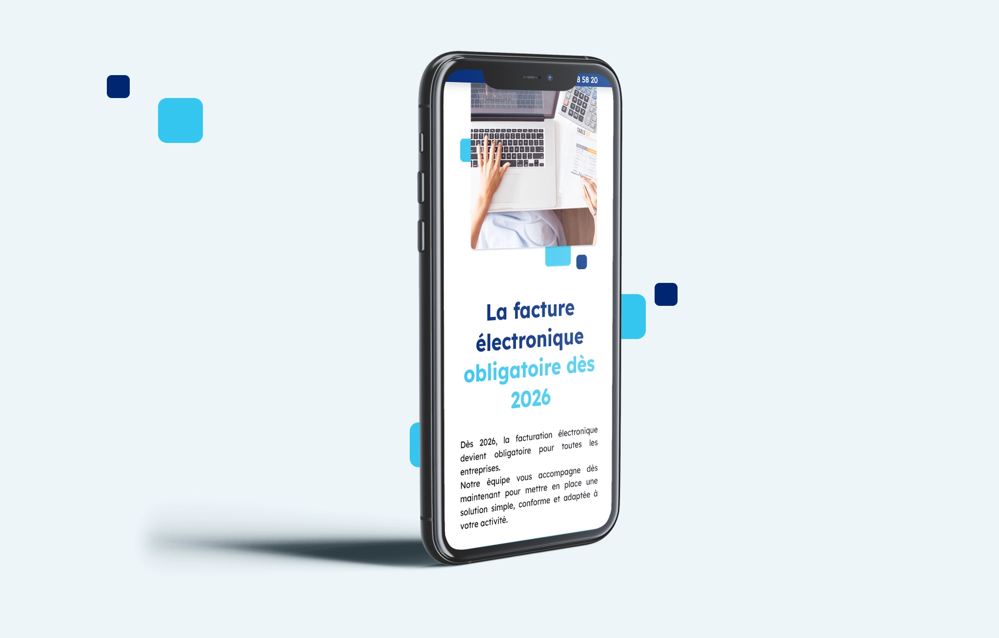 Refonte du webdesign de RBI Informatique réalisé par la graphiste Mélanie Appéré