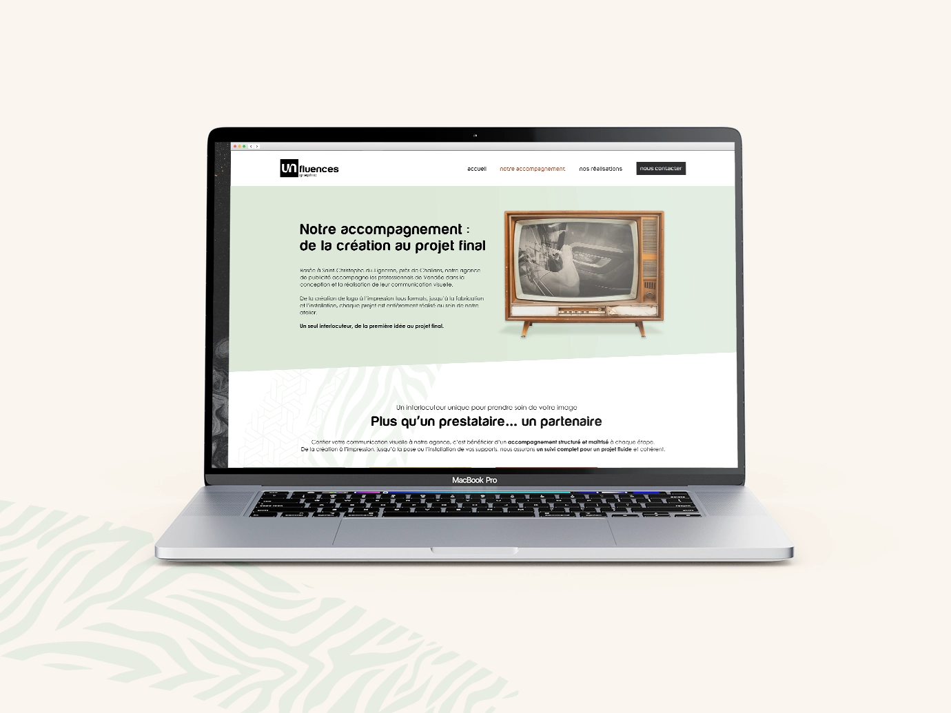 Refonte du site d'Unfluences-graphic par la graphiste Mélanie Appéré